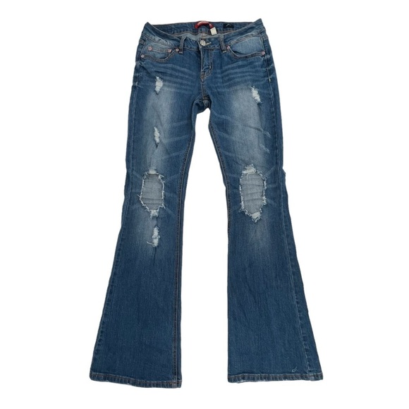 UNIONBAY Flare Distressed Denim Jeans Size 9 Women’s - Picture 1 of 7